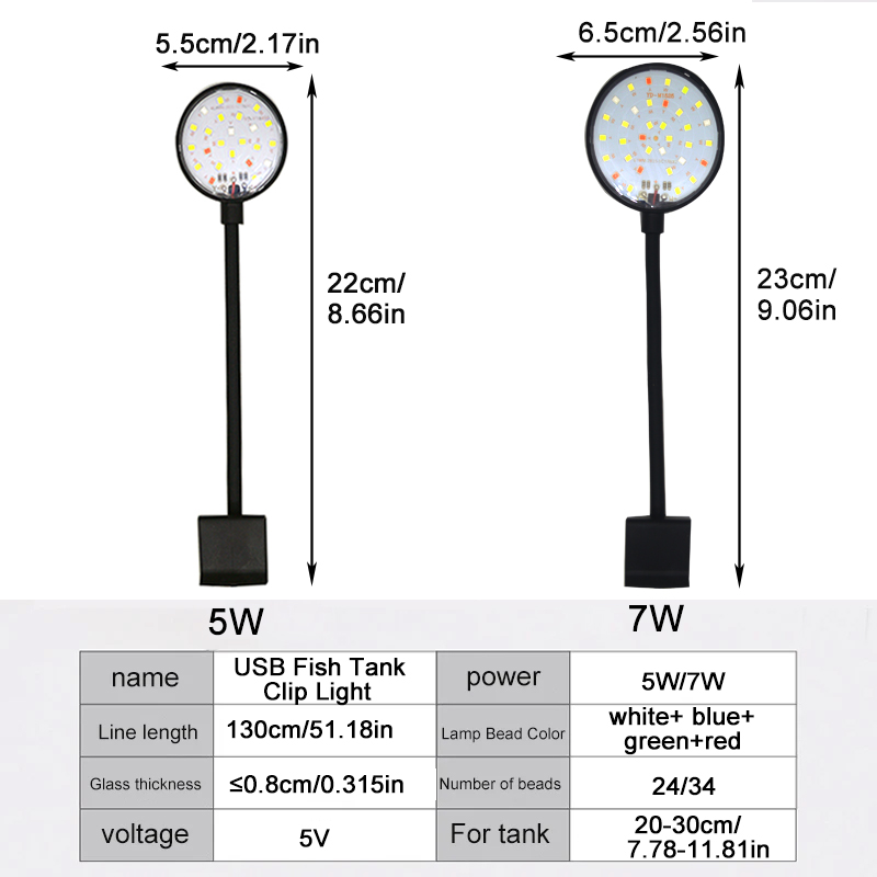 USB светодиодная лампа для акв – обзор и цена Marine Aquarium Lamp