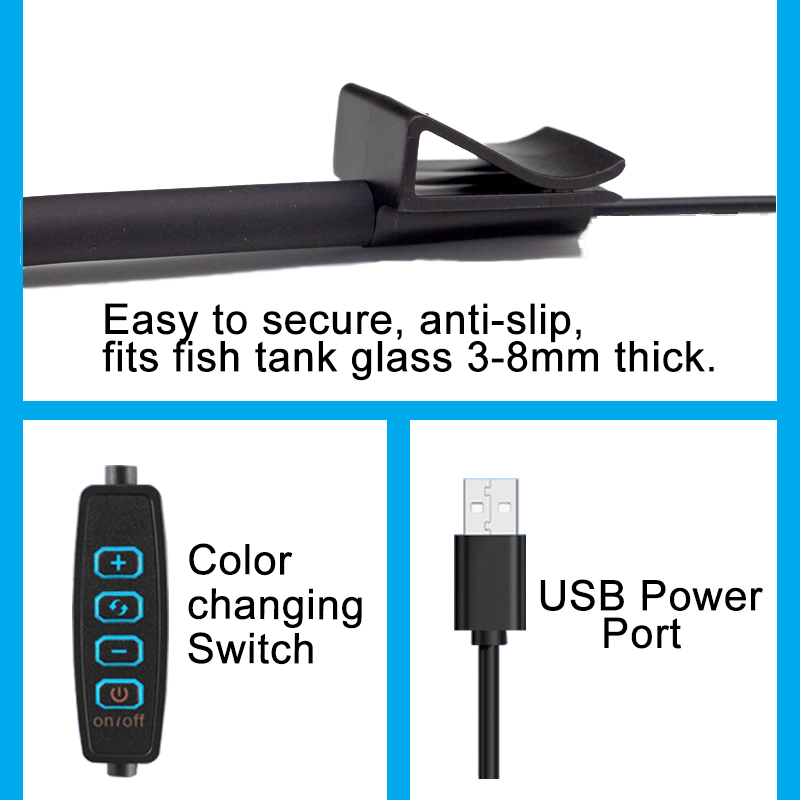 USB светодиодная лампа для акв – обзор и цена Marine Aquarium Lamp