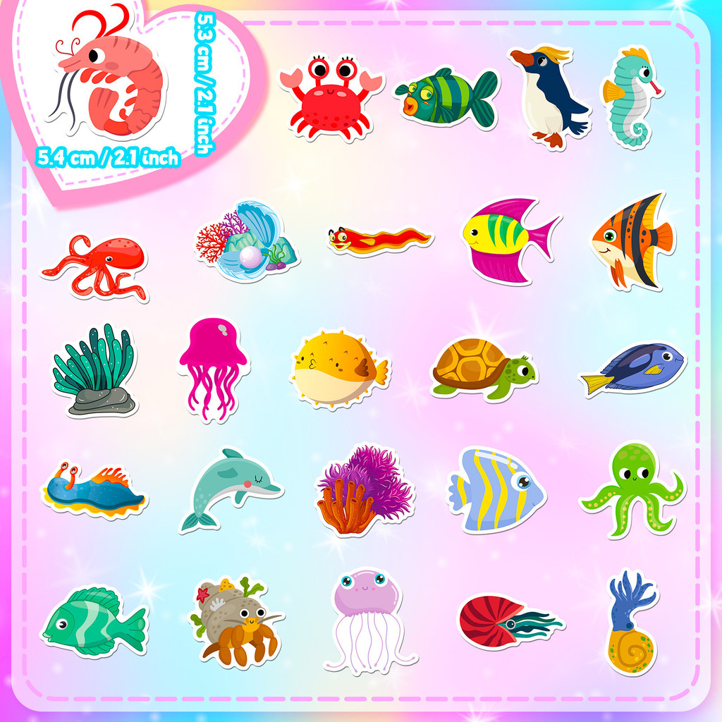 50 наклеек с морскими обитател – обзор и цена Marine Aquarium & Regional Centre